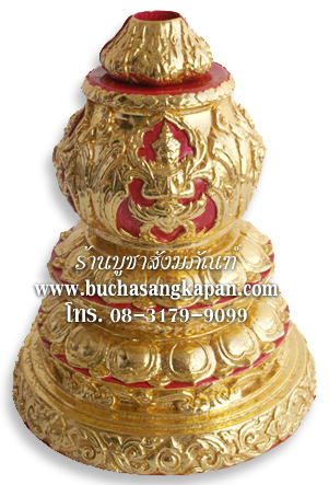 ขาตั้งตาลปัตรเรซิ่น ทรงน้ำเต้า