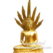 นาคปาก 40 นิ้วทองเหลืองพ่นทอง