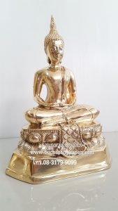 พระประจำวันพฤหัสบดี-ปางสมาธิ-หรือปางตรัสรู้-ทองเหลือง-ขัดเงา-หน้าตัก-5-นิ้ว