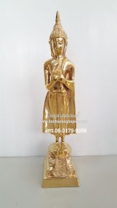 พระประจําวันศุกร์-ปางรำพึง-ทองดหลืองขัดเงา-หน้าตัก-5-นิ้