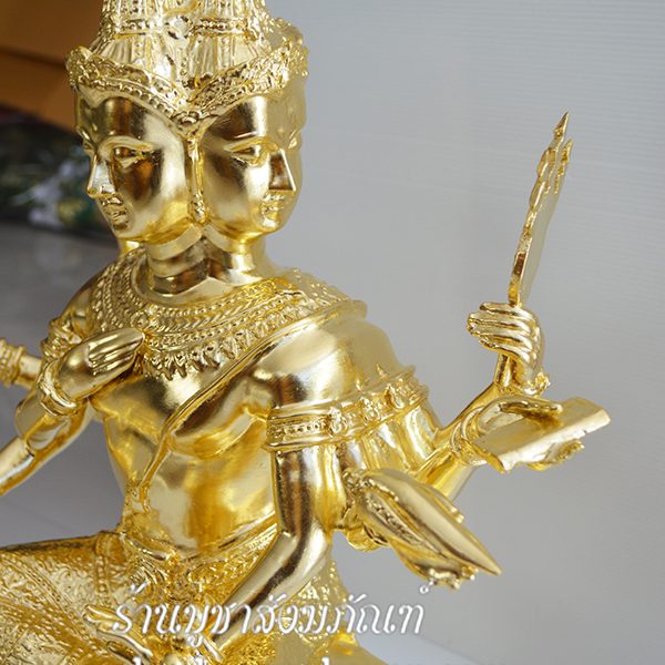 พระพรม ทองเหลือง ปิดทองคำแท้ หน้าตัก 20 นิ้ว