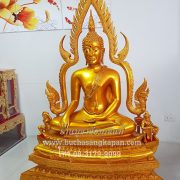 พระพุทธชินราช เนื้ออัลลอย พ่นทอง หน้าตัก 30 นิ้ว