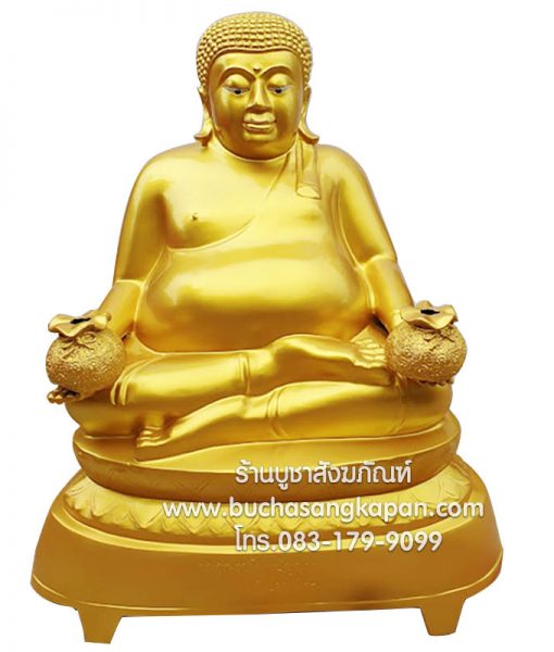พระสังกัจจายน์ ทองเหลือง พ่นทอง หน้าตัก 30 นิ้ว 05