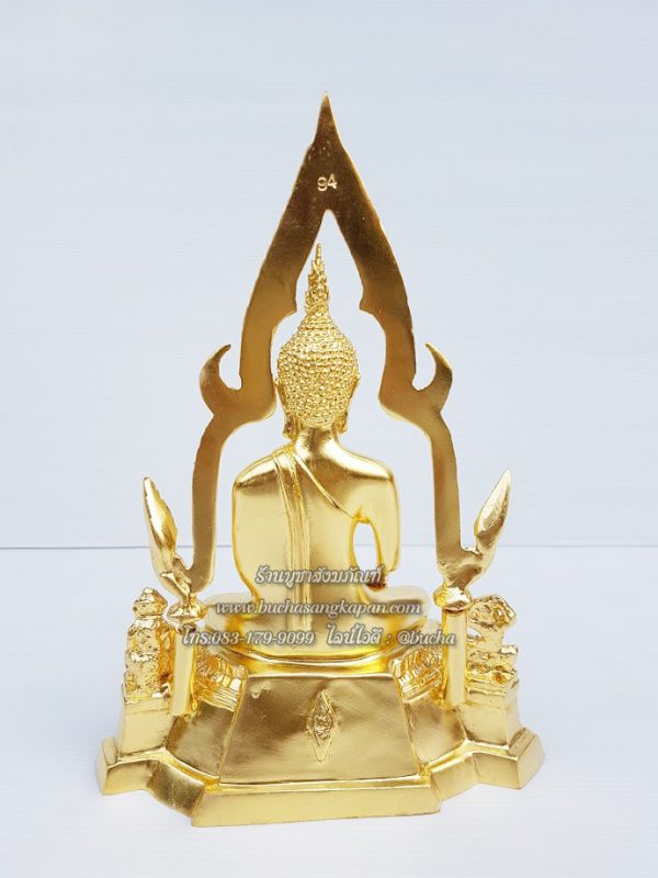 พระพุทธ ชินราช ทองเหลือง ปิดทองคำแท้ หน้าตัก 5 นิ้ว