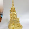 พระพุทธจักรพรรดิ ทรงเครื่อง เนื้อทองเหลือง ปิดทองคำแท้ หน้าตัก 5 นิ้ว 02