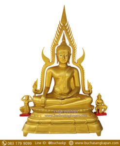 พระพุทธชินราช ทองเหลือง พ่นทอง หน้าตัก 60 นิ้ว.