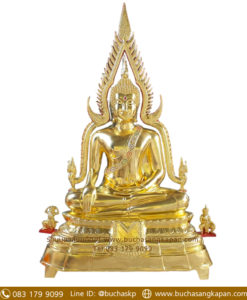 พระพุทธชินราช ทองเหลือง ปิดทองคำเปลว หน้าตัก 40 นิ้ว