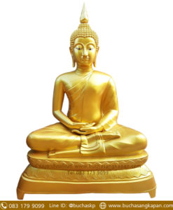 พระพุทธรูปปางสมาธิ ทองเหลือง พ่นทอง หน้าตัก 60 นิ้ว