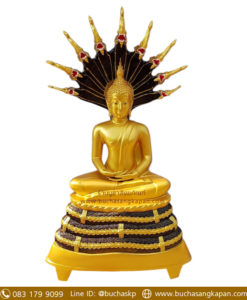 พระปางนาคปรก ทองเหลือง พ่นทอง หน้าตัก 30 นิ้ว