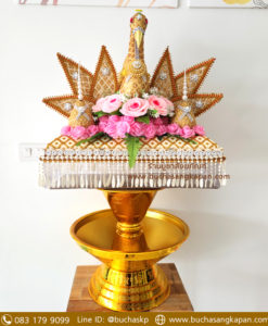 ครอบไตรดอกไม้สด,ที่ครอบไตรสวยๆ,ครอบไตรงานบวช