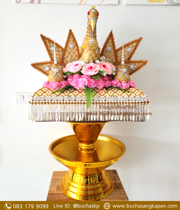 ครอบไตรดอกไม้สด,ที่ครอบไตรสวยๆ,ครอบไตรงานบวช